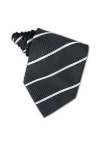   TI075 linen ties tie online sale striped ties black white ties stripe center supplier company hk 